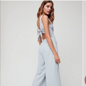 NWT Aritzia Wilfred Jumpsuit (Light Blue, Size 0)
